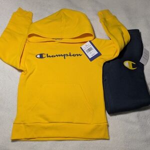Champion Kids Yellow Hoodie